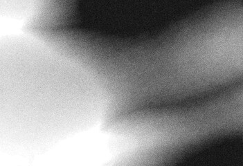Abstract black and white gray grainy texture gradient background