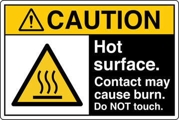 Obraz premium ANSI Z535 Safety Sign Marking...