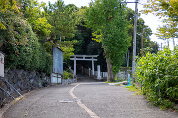 石切劔箭神社上之社の一の鳥居（2024年9月撮影）