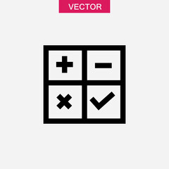 plus, minus, multiple, check mark . trendy style illustration for web and app..eps