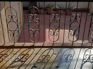 Shadow Pattern of Iron Grill Work