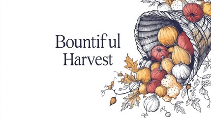 A heart-shaped autumn design featuring the word "Thankful."