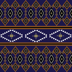 Native pattern American,oriental ethnic seamless pattern traditional background design for carpet,wallpaper,batik,fabric,Vector illustration embroidery style,Tribal Navajo,seamless vector for textile.