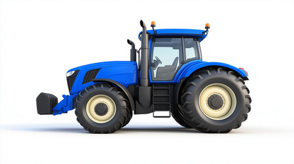 Obraz premium Powerful Tractor with Large Wheels - Heavy Farm Equipment
