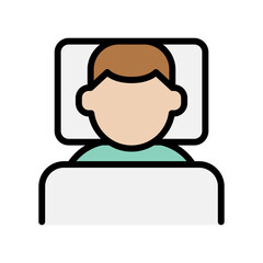 man sleeping icon