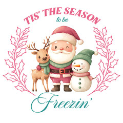 Cute Pink Christmas Sublimation