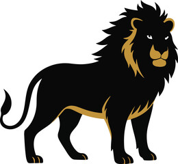 PLAYFUL LION VECTOR ART ILLUSTRATION