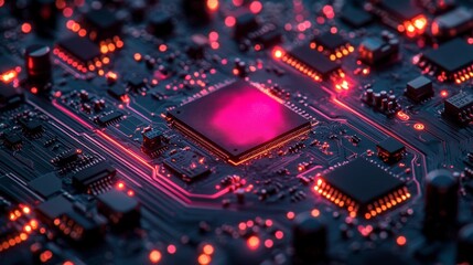 Circuit Board Glow.