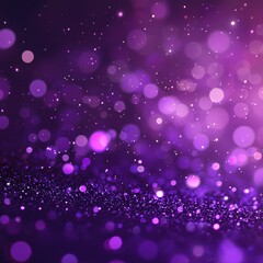 Purple glitter bokeh