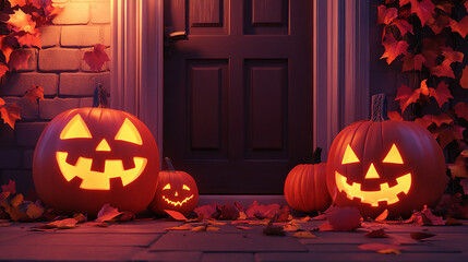 Obraz premium Happy halloween background