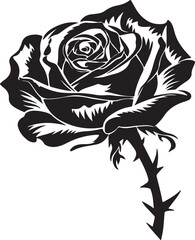 Fototapeta premium MODERN ROSE ILLUSTRATION VECTOR ART