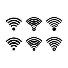 Wi-Fi Vector Design - Generative AI Line Art for Modern Connectivity
