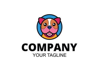 Hand drawn, Mascot and minimalistic style bulldog logo template