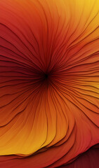 A radial gradient moving from bright yellow at the center to deep crimson at the edges, evoking the warmth and intensity of a setting sun for a bold and vibrant mobile wallpaper.