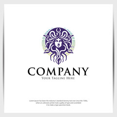 Obraz premium Awesome Logo Medusa Illustration the best for your company