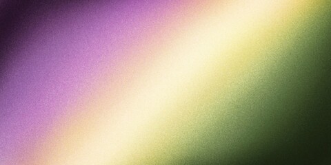 Gradient color combination black, purple, yellow, green. Grainy noisy background, abstract design. Retro style.