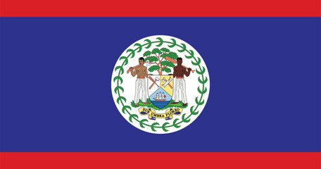 Belize Flag Illustration