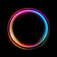 Obraz premium Neon Circle Abstract