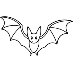 Minimalist Vector of a Bat in Full Flight