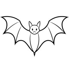 Minimalist Vector of a Bat in Full Flight