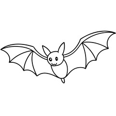 Minimalist Vector of a Bat in Full Flight