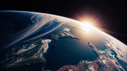 우주에서 본 지구