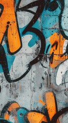 Abstract graffiti art