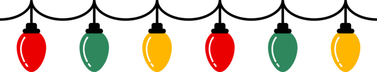 Christmas Light Decoration Christmas Tree Shape Bunting Line