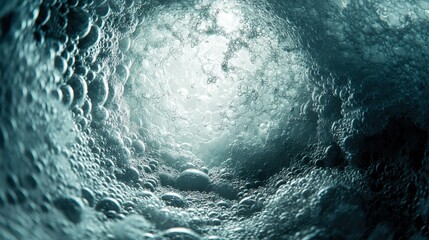 Fototapeta premium Underwater bubbles and light
