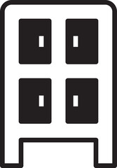 Wardrobe Icon Illustration
