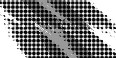 Grunge halftone spot. Black and white circle dots texture background. Spotted raster abstract texture.
