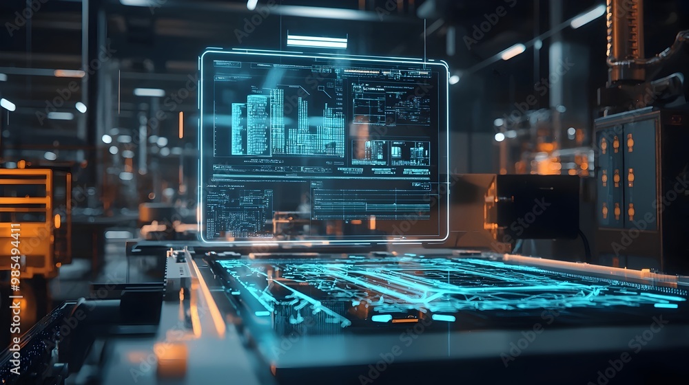 Poster ai-powered assurance:real-time product flaw detection on digital screen