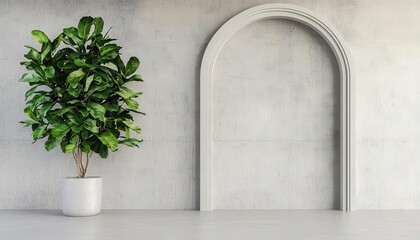 Minimalist-style wedding arch backdrop with clean lines and modern elegance