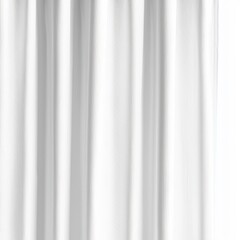 Fototapeta premium White curtains with folds