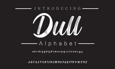 Obraz premium Gorgeous Brush Font for Beautiful Branding and Inviting Designs | Perfect for Creative Projects and Unique Invitations