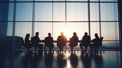 Business meeting discussing corporate debt solutions, financial strategy concept