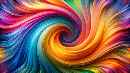 A stunning array of colorful swirls merges to form a captivating abstract design, delivering a visually gratifying