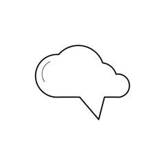 speech bubble vector image loud, speech, bubble, illustration, icon, vector, symbol, design, thought, web, message, sign, cartoon, sky, communication, weather, think, blank, 3d, balloon, rain, shape, 