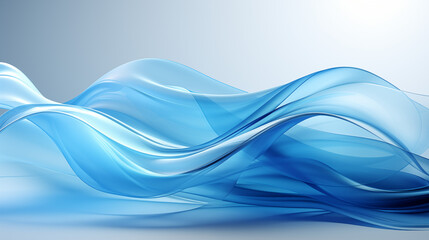Modern digital background with abstract wave patterns in blue and white, featuring transparent overlay effects and subtle gradients, perfect for presentations on technology or innovation
