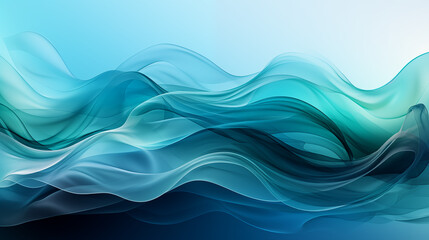 Cool-toned smoke in shades of blue, teal, and green, softly swirling and creating abstract shapes, a tranquil and refreshing vibe, perfect for a serene and relaxing background