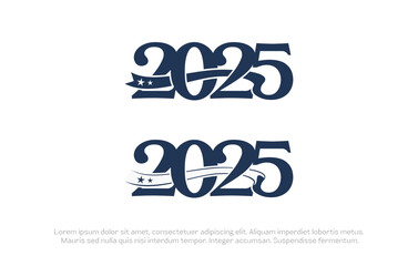 2025 Vector Typography template design