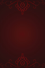 Ornamental Red Background with Luxurious Details
