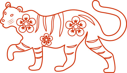 Shio Chinese Zodiac Outline