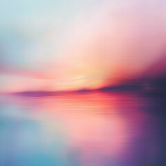 Obraz premium Blured pink and blue sunset