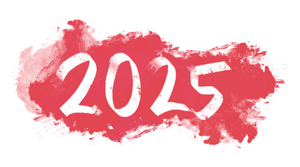 New Year 2025 Celebration Numbers and Copy Space. Abstract Holiday Background.