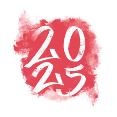 New Year 2025 Celebration Numbers and Copy Space. Abstract Holiday Background.