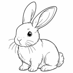 Fototapeta premium Rabbit drawing