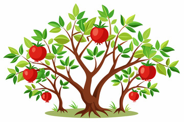 illustration of an apple tree