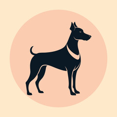 Bear dog silhouette vector illustration