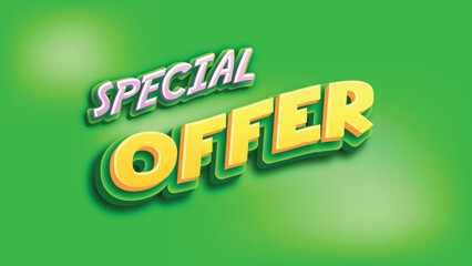 3d text effect vector style